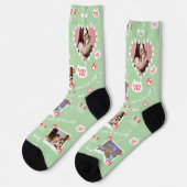 Chaussette Chaussettes de chat personnalisées avec photo - An (Gauche)