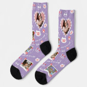 Chaussette Chaussettes de chat personnalisées avec photo - An (Gauche)