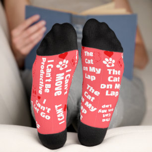 Chaussette Chaussettes de chat personnalisées pour Amoureux d
