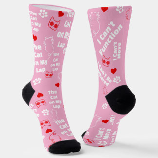 Chaussette Chaussettes de chat personnalisées pour Amoureux d