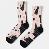 Chaussette Chaussettes de chat rose doux (Gauche)