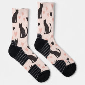 Chaussette Chaussettes de chat rose doux (Droite)
