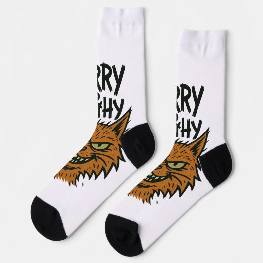 Chaussette Chaussettes de chat Sassy "Furry and Filthy" (Gauche)