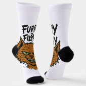 Chaussette Chaussettes de chat Sassy "Furry and Filthy" (Angulaire)