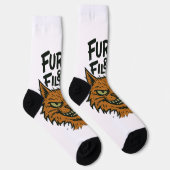 Chaussette Chaussettes de chat Sassy "Furry and Filthy" (Droite)