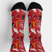 Chaussette Chaussettes de chats de Noël (Haut)