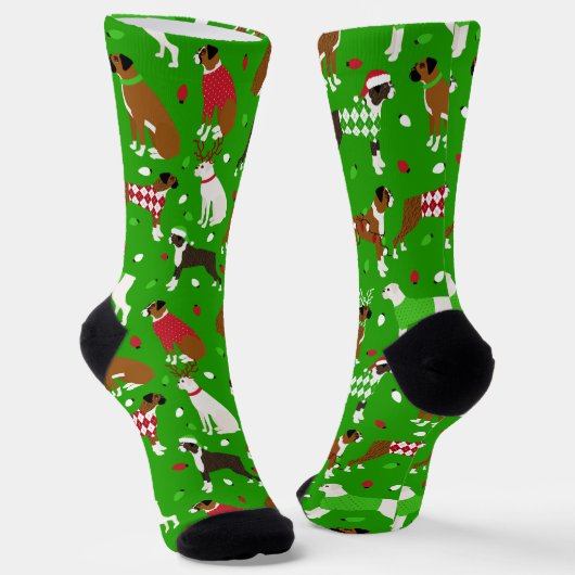 Chaussette Chaussettes de chien de boîte de Noël (Angulaire)