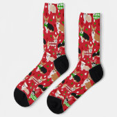 Chaussette Chaussettes de Chiens de Noël Corgi (Gauche)