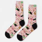 Chaussette Chaussettes de Chiens de Noël Corgi (Gauche)