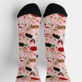Chaussette Chaussettes de Chiens de Noël Corgi (Haut)