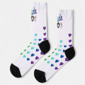 Chaussette Chaussettes de coeur arc-en-ciel | AOSA & AWS (Gauche)