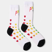 Chaussette Chaussettes de coeur arc-en-ciel | AOSA & AWS (Droite)