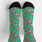 Chaussette Chaussettes de coeur Red Doodle (Haut)