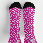 Chaussette Chaussettes de coeur rose amusant (Haut)