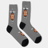Chaussette Chaussettes de conception de basket-ball N'importe (Droite)