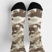 Chaussette Chaussettes de conception de camouflage Brown, Tan (Haut)