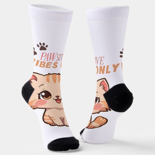 Chaussette Chaussettes de conception de chats Cute Kawaii (Angulaire)