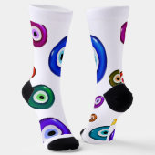 Chaussette Chaussettes de conception des yeux malveillants (Angulaire)