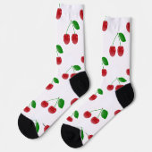 Chaussette Chaussettes de conception personnalisée Cerises HA (Gauche)