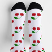 Chaussette Chaussettes de conception personnalisée Cerises HA (Haut)