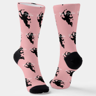 Chaussette Chaussettes de conception personnalisées Cupid ave