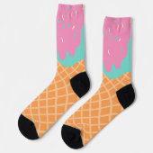 Chaussette Chaussettes de cône à gaufre à glace séchée (Gauche)