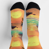 Chaussette Chaussettes de coucher de soleil tropicale (Haut)