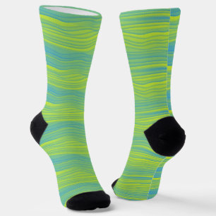 Chaussette Chaussettes de couleur rétro à bande funky