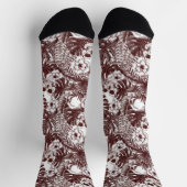 Chaussette Chaussettes de crânes de jungle #2 (Haut)