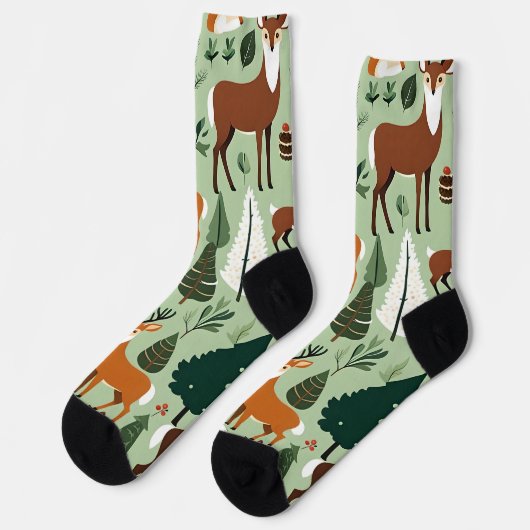 Chaussette chaussettes de créatures de noël (Gauche)