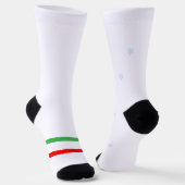 Chaussette Chaussettes de crew à couronne de Noël et flocon d (Angulaire)