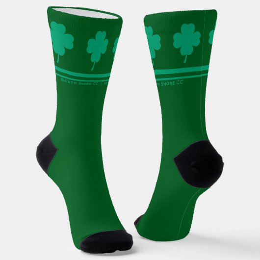 Chaussette Chaussettes de crew de golf pour la St. Patrick (Angulaire)