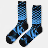 Chaussette Chaussettes De Dégradé Graphique Noir Et Bleu (Gauche)