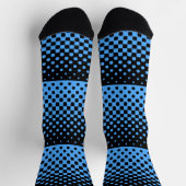 Chaussette Chaussettes De Dégradé Graphique Noir Et Bleu (Haut)
