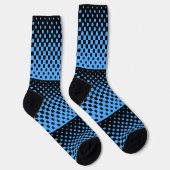 Chaussette Chaussettes De Dégradé Graphique Noir Et Bleu (Droite)