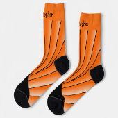 Chaussette Chaussettes de design Art Déco Orange (Gauche)