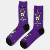 Chaussette Chaussettes de design de hockey n'importe quelle c (Gauche)