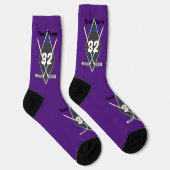 Chaussette Chaussettes de design de hockey n'importe quelle c (Droite)