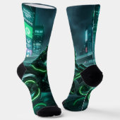 Chaussette Chaussettes de design de moto (Angulaire)