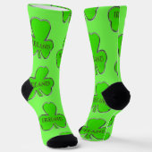 Chaussette Chaussettes de design de trèfle 4 feuilles irlanda (Angulaire)