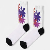 Chaussette Chaussettes de design floral dessinées à la main (Gauche)