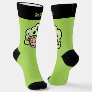 Chaussette Chaussettes de dessin au méthane de vache