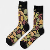 Chaussette Chaussettes de dessin de hibou (Gauche)