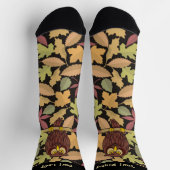 Chaussette Chaussettes de dessin de hibou (Haut)