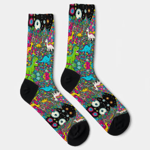 Chaussette chaussettes de dino trippy