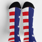 Chaussette Chaussettes de Drapeau Américain Étoiles Grilles R (Haut)