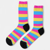 Chaussette Chaussettes de drapeau Pansexual PRIDE (Gauche)