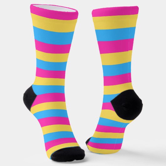 Chaussette Chaussettes de drapeau Pansexual PRIDE (Angulaire)
