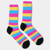 Chaussette Chaussettes de drapeau Pansexual PRIDE (Droite)
