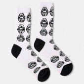 Chaussette Chaussettes de équipage à motif de baiser – Conce (Droite)